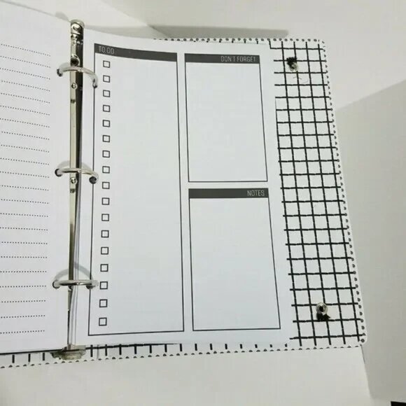 BUNDLE Binder Planner The Paper Studio Agenda 52 Pink / Polka Dot Positive Quote - Picture 16 of 16